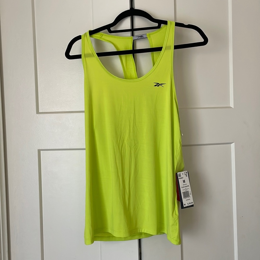 Reebok workout tank lime green